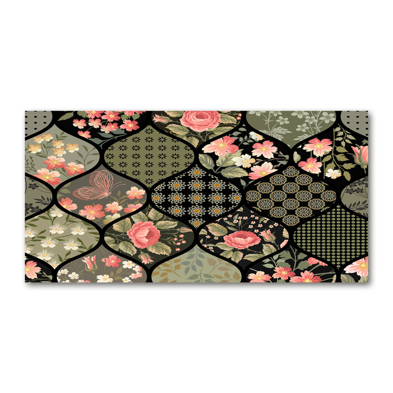Berish 50cm W x 100cm L Glass Peel and Stick Panel