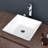 16"x16" Ceramic Square Vessel Bathroom Sink