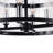 4-Light Black Flush Mount Ceiling Light - 18" Round Cage Fixture with Clear Glass, Candelabra Base, Modern & Rustic Lighting for Bedroom, Kitchen, Entryway