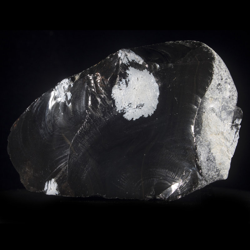 Obsidienne flocon de neige. Buffalo, Wyoming, États-Unis