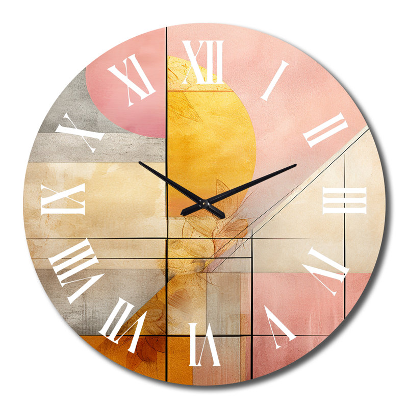 Horloge murale en métal Sherick, Très grand