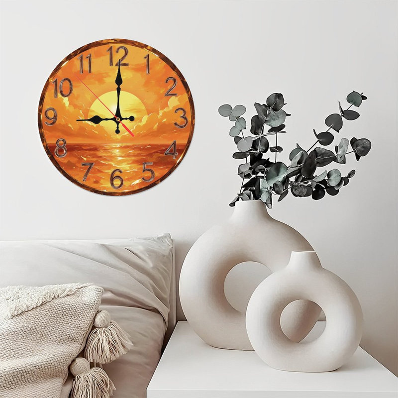 Horloge coucher de soleil