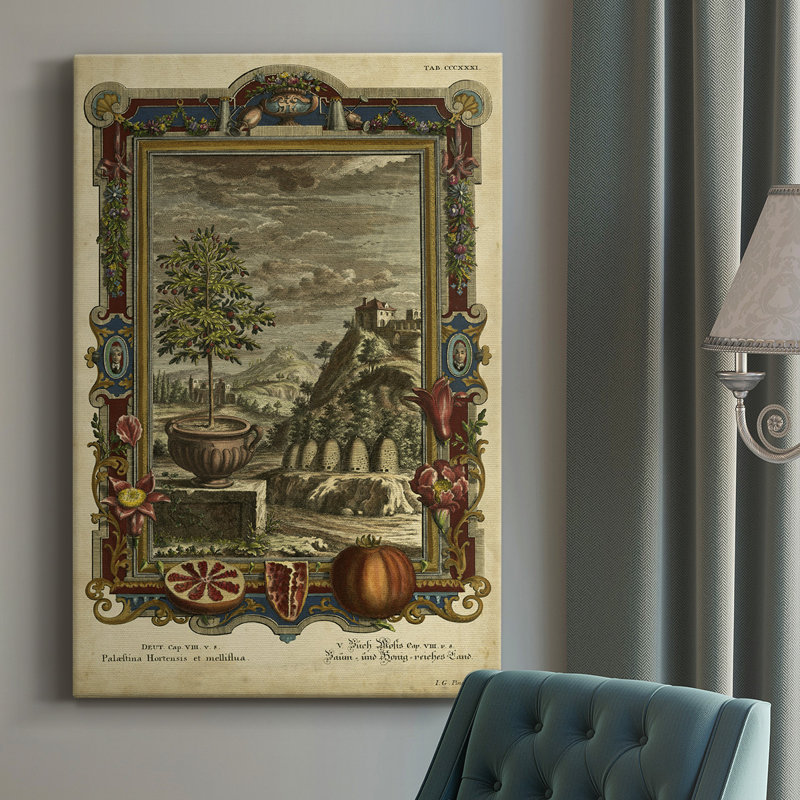 Genèse des fruits IV - peinture sur toile tendue, H 60 po x l 40 po x P 1,5 po