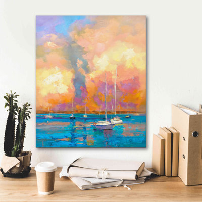 " Evening On The Bay " by Kasia Bruniany Painting Print