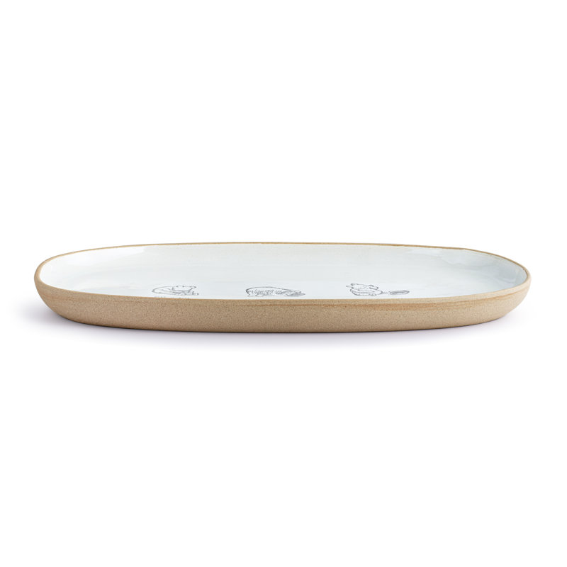 Sit A Bit Oval Platter - 15.5X11in