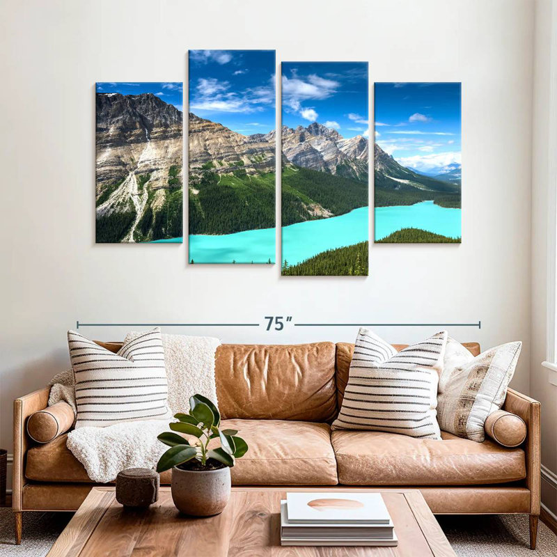 Alvord turquoise, lac Peyto, H 42 po x l 68 po