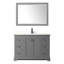 Meuble-lavabo simple autoportant 48 po avec plateau en quartz et miroir Avery-98250042-98250044-98250047