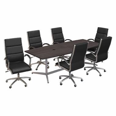 Black Leather Office Sets, Black Conference Set