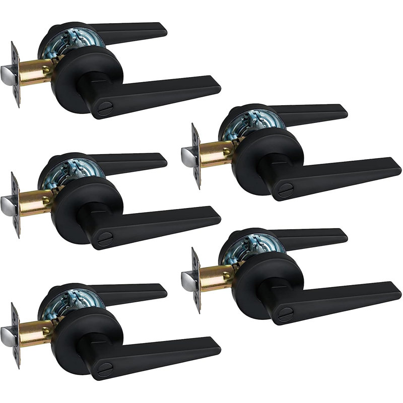 MatteBlack Door Lever, Privacy