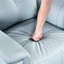 Fauteuil inclinable et pivotant en cuir-11409362