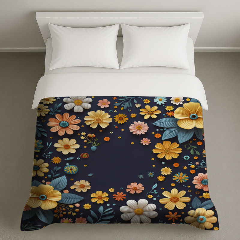 Housse de couette Floral Bedding, Grand lit