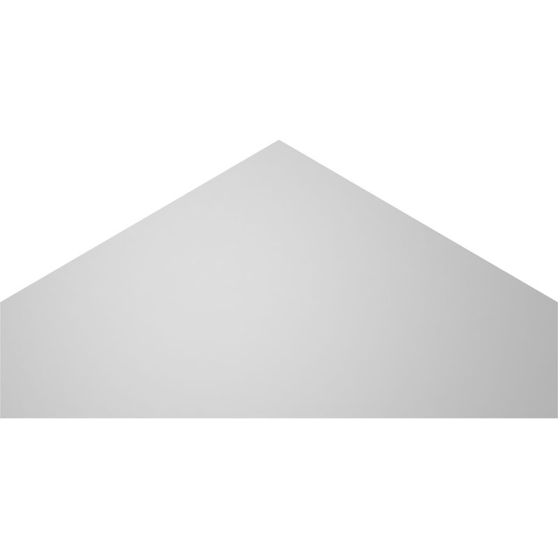 Peaked Surface Mount Signature Urethane Non-Functional Gable Vent 7/12 Pitch Primed Tan, 18" H x 36" W x 2" D
