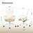 Nouhaus Aeris Ergonomic Office Chair, Mid-back Swivel Desk Chairs with Adjustable Height Tilt Function, Comfy Seat for Home Task, Beige-115577875