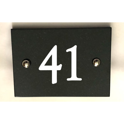 Brumby 10cm H Reflective Stone House Number