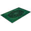 Overdyed Hand-Knotted Wool Modern-Contemporary Green Area Rug 6' 0" x 9' 1"