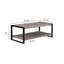 Ensemble de table basse contemporaine 3 pièces, 1 table basse rectangulaire et 2 tables de bout carrées