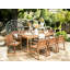 Estal 8 - Person Acacia Solid Wood Patio Dining Set Rectangular Table with Cushions Included