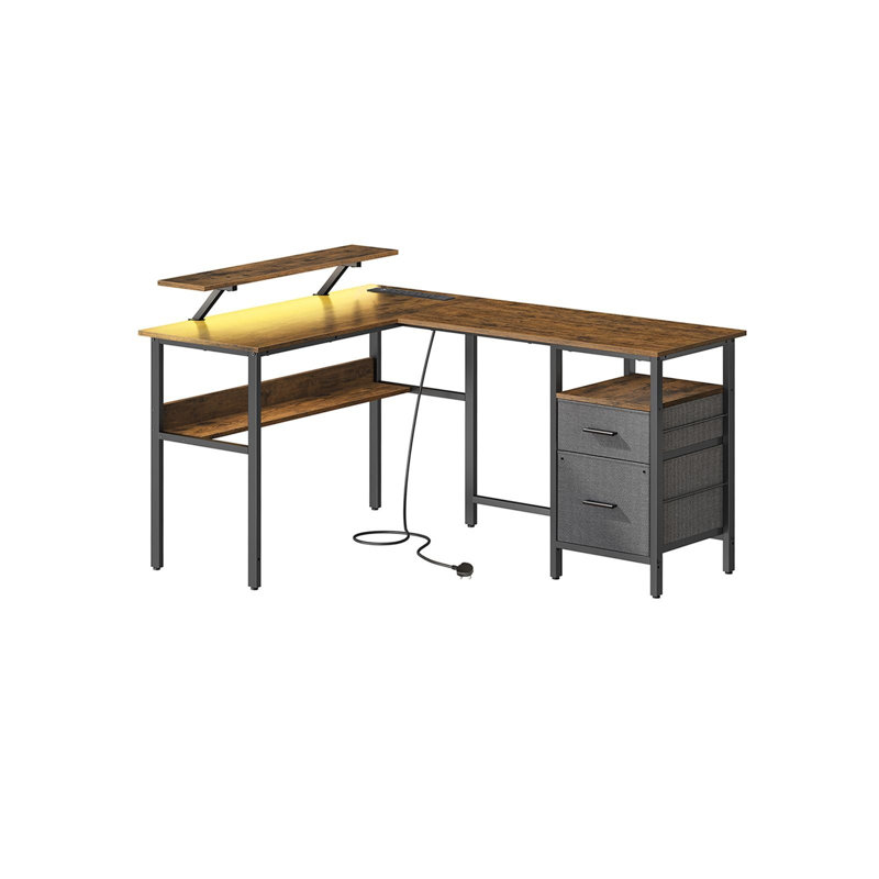 Metal Base Computer Desk