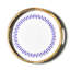 Iris Blue Rectangle Wood Tray