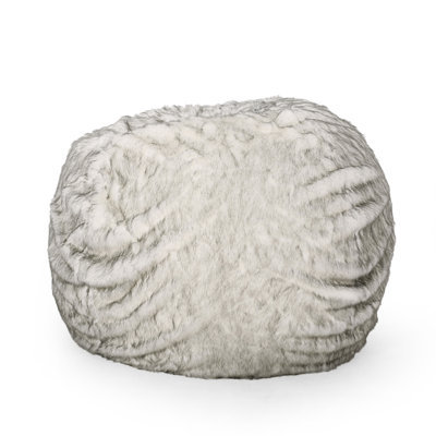 Negar 5 Foot Rounded Short Faux Fur Bean Bag
