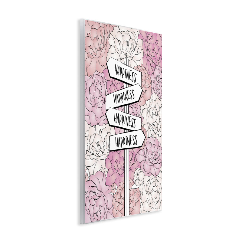 «Happiness Sign on Flowers» par Martina Pavlova, H 15 po x l 10 po