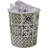 Alahna 2.5L Mosaic Navy Waste Paper Bin 27" x 25" Polypropylene Small Waste Basket