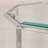 Glass Top End Table with Storage