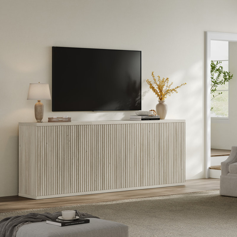 Armoire d'appoint avec tablettes réglables Cesiro, Gris / gris / chêne blanc, 3