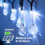 Guirlande lumineuse solaire féérique à 30 DEL, 8 modes d'éclairage extérieur, idéale pour les décorations de Noël-1339312592