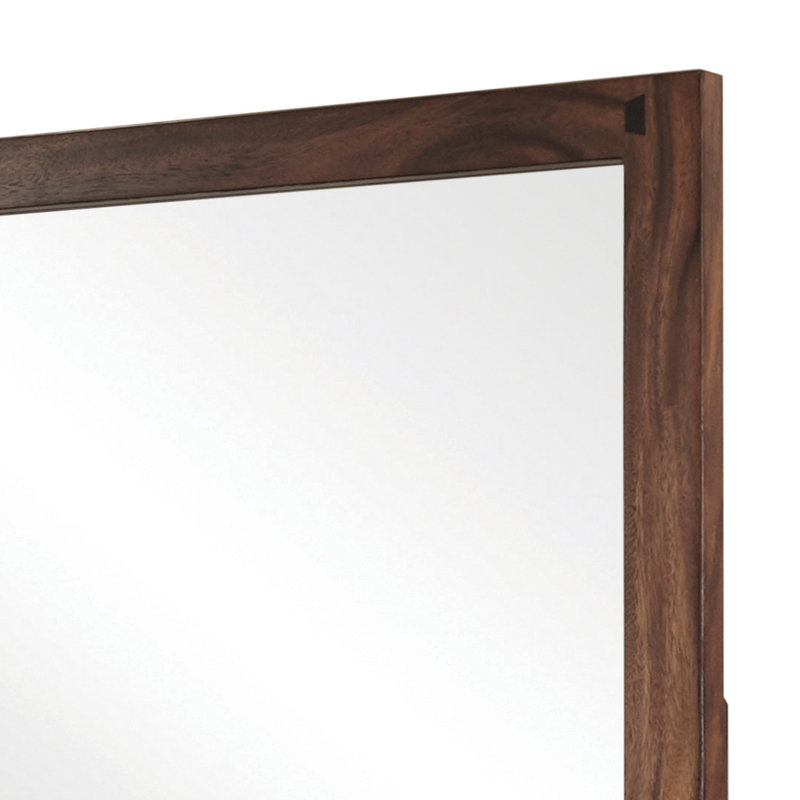 Hindy Wood Rectangle Wall Mirror