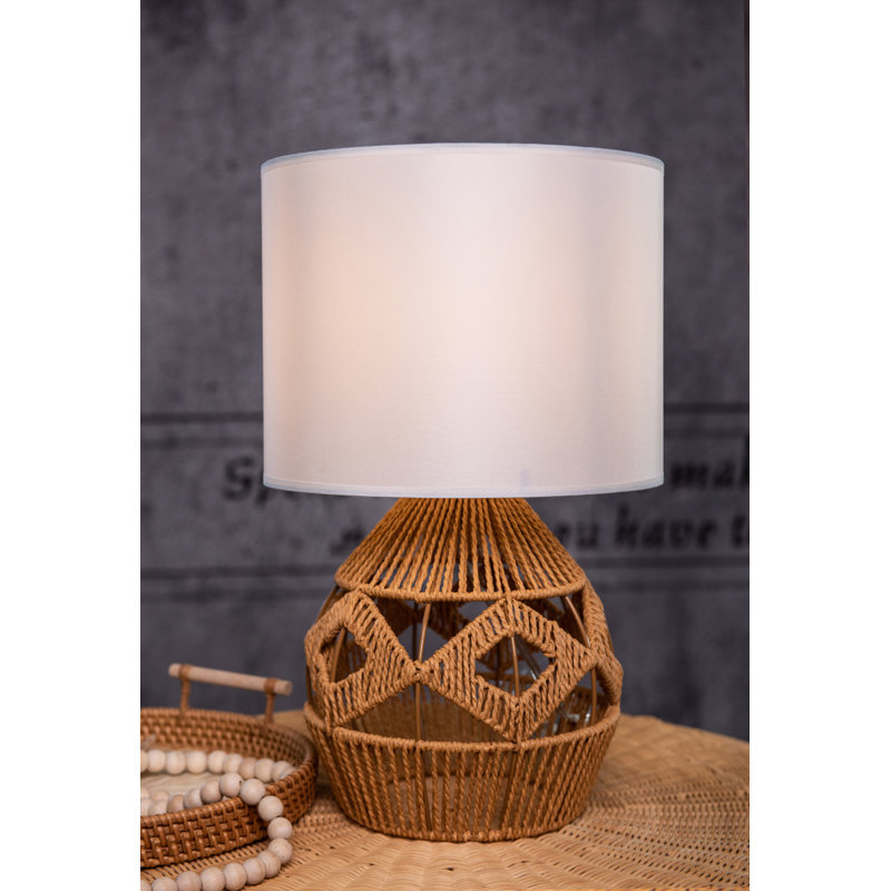 Burnstad Wicker/Rattan Table Lamp