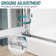 FPivot 34 in.W x 72 in.H Pivot Frameless Glass Shower Door with 6mm Clear Tempered Glass for Bathroom