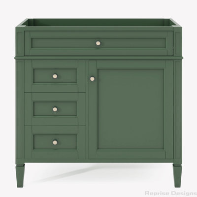 35 " Freestanding Standard Single Bathroom Vanity Base