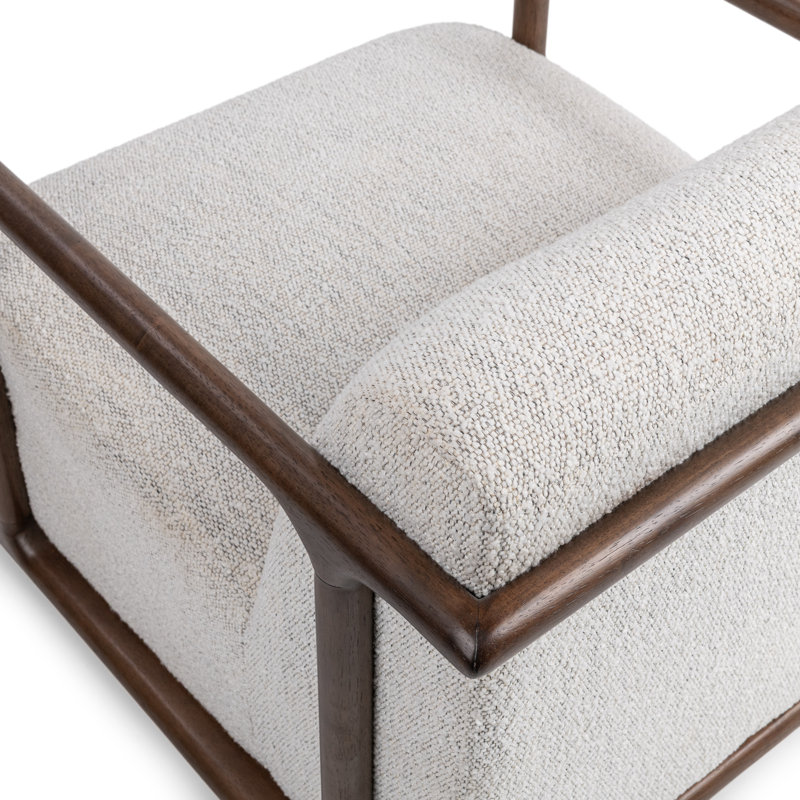 Lucia Swivel Accent Chair, Ivory