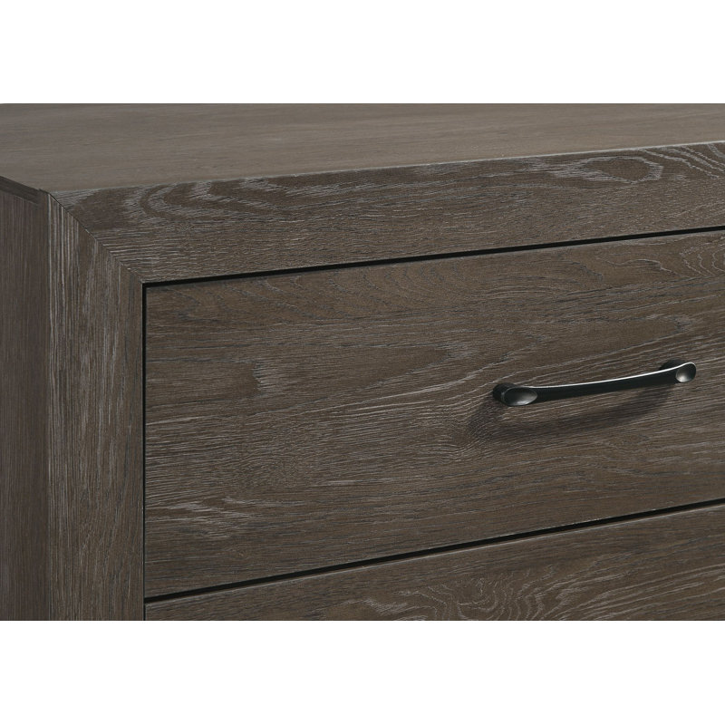 Ensemble de chambre avec lit plateforme Estol 3-2 Estol, Brun, Double