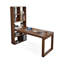 Bureau rectangulaire en bois massif noyer clair-1764011398