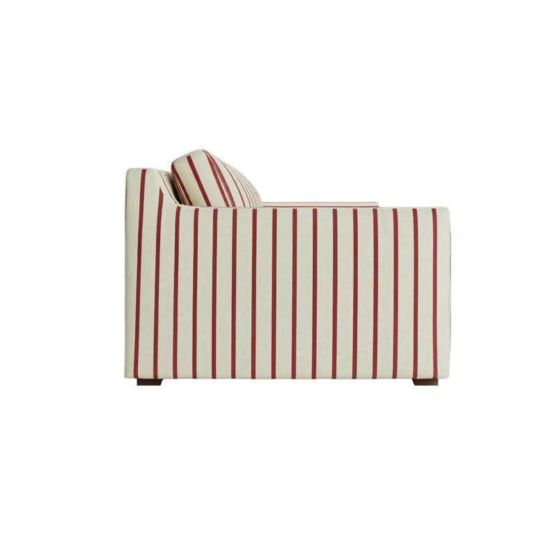 Canapé surélevé 86 po, Brick Striped Hemp Blend