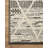 Moroccan Machine Made Power Loom Polyester Area Rug in Charcoal/Ivory-78565336
