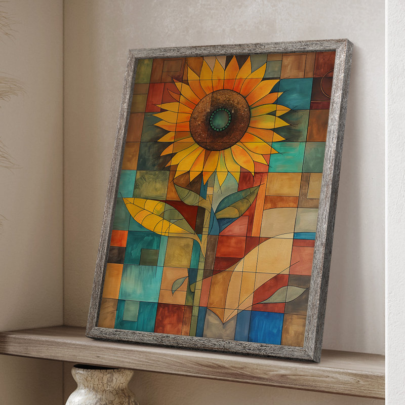Reproduction encadrée FLORAL Series CDXCI - bois massif, H 21 po x l 17 po