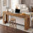 63" Solid Wood Console Table, Narrow  Entryway Table For Entrance ,Living Room