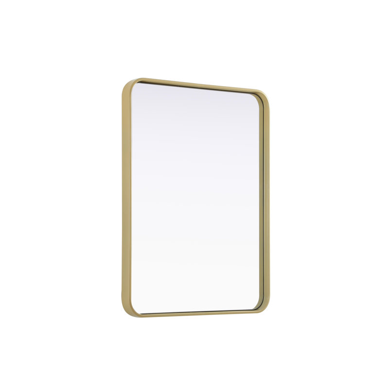 Erath Contour Metal Mirror, Brass, 32" x 24"