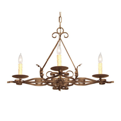 Lustre classique / traditionnel à 12 lumières de style bougie Elianna