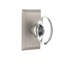 Studio Plate with Oval Clear Crystal Door Knob-1943720313-1943720317