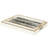 Savoy White Stackable Serving and Display Trays with Glass Top, Set of 2 (Abstract Chevrons)