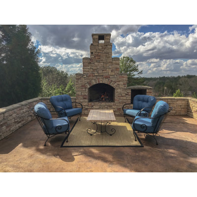 Reigate 4 - Person Patio Conversation Set with Cushions