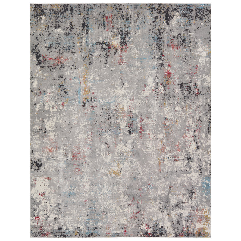Gachelin Abstract Indoor Rug, Rectangle 6' x 9'