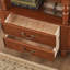 Console en bois massif de couleur noyer clair-825468834-825468837