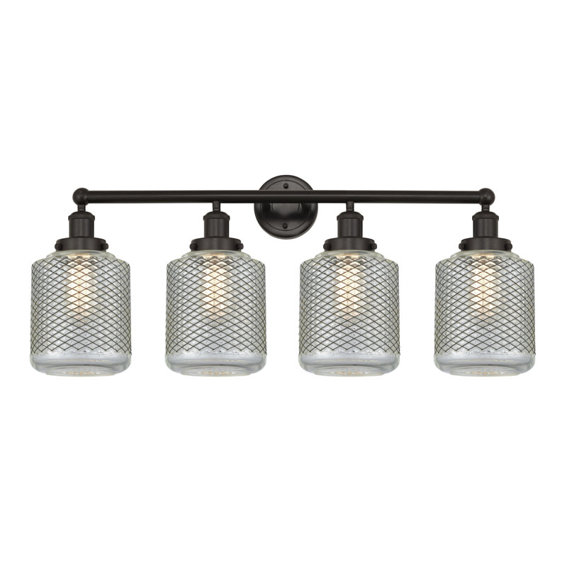 Éclairage de salle de bain à intensité variable 4 lumières Dore, Bronze huilé