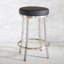 Batish Swivel Upholstered Counter Stool with Metal Frame-773705595