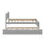 Lit plateforme simple en bois avec tiroirs-625942687